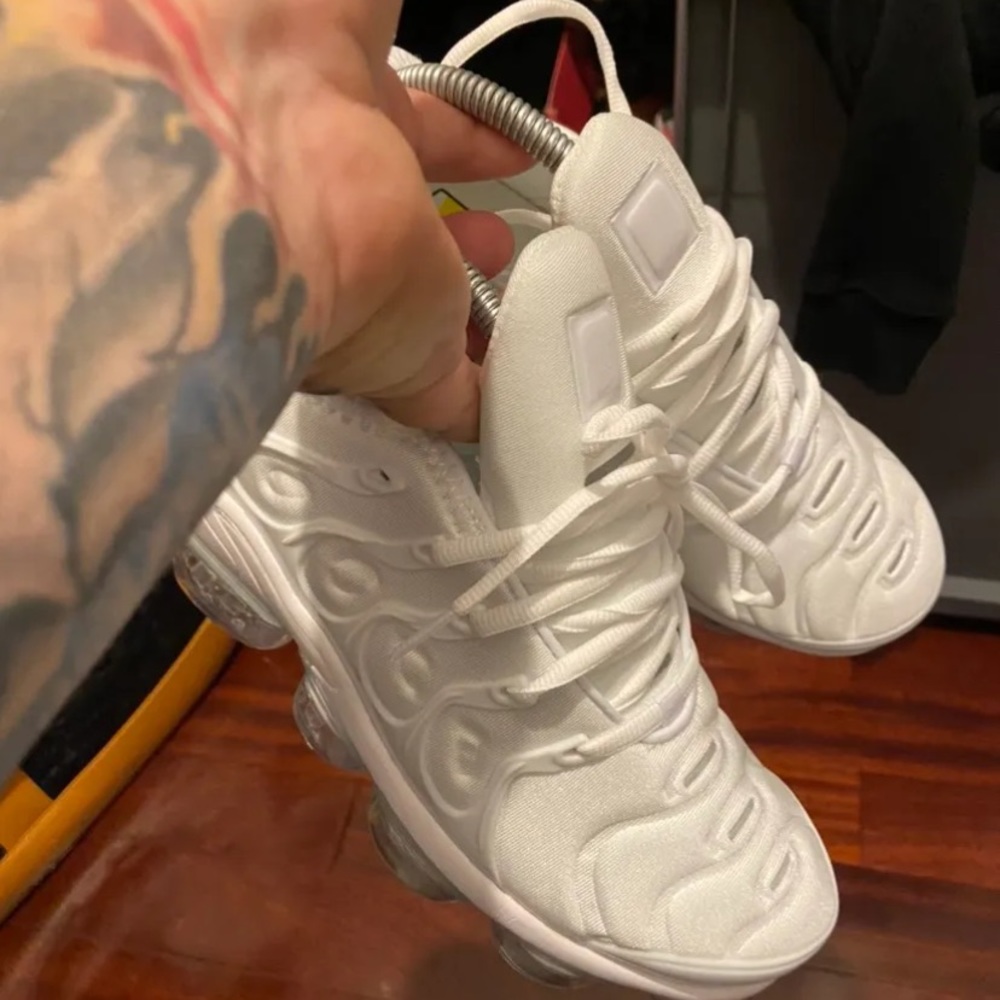 White running shoes